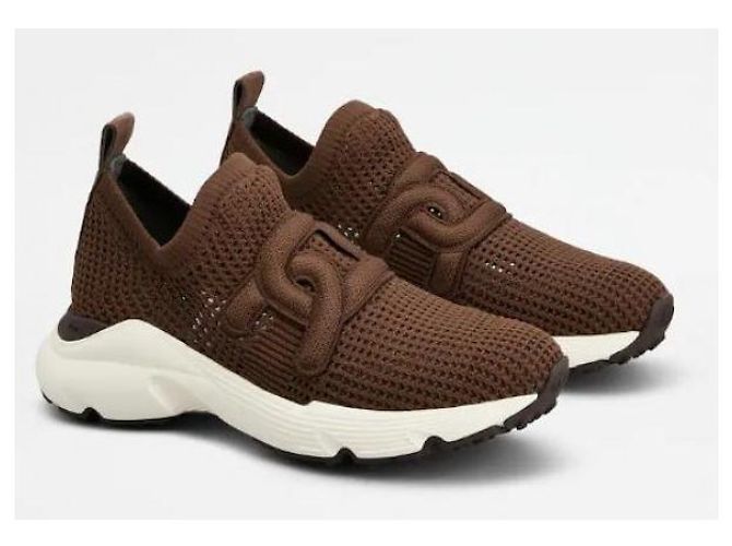 Tod's Sneaker slip-on Marrone - vista 4