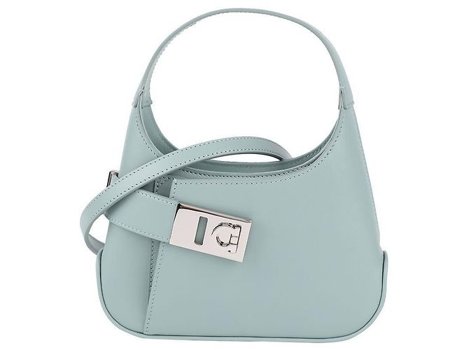 Salvatore Ferragamo Borsa Hobo a tracolla Verde - vista 3