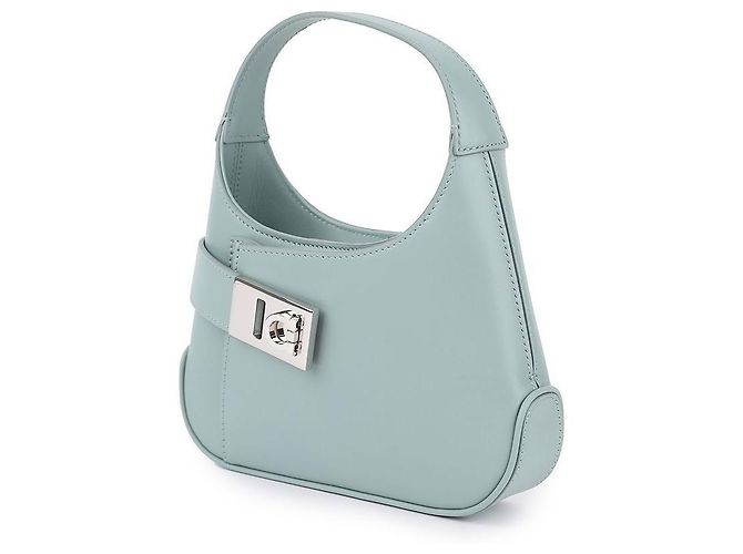 Salvatore Ferragamo Borsa Hobo a tracolla Verde - vista 4