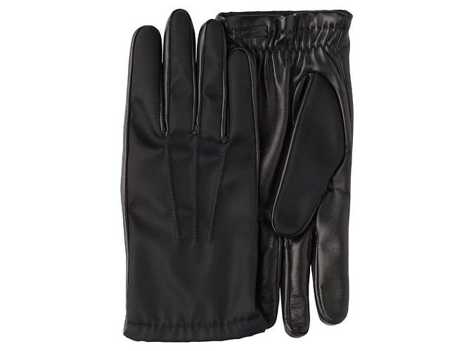 Prada Guanti in pelle nappa di nylon - vista 4