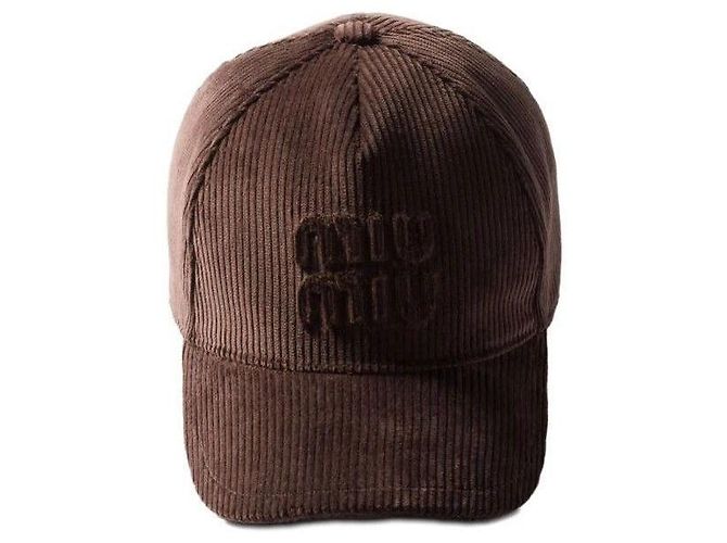 Miu Miu Cappellino da baseball in velluto Nero - vista 5