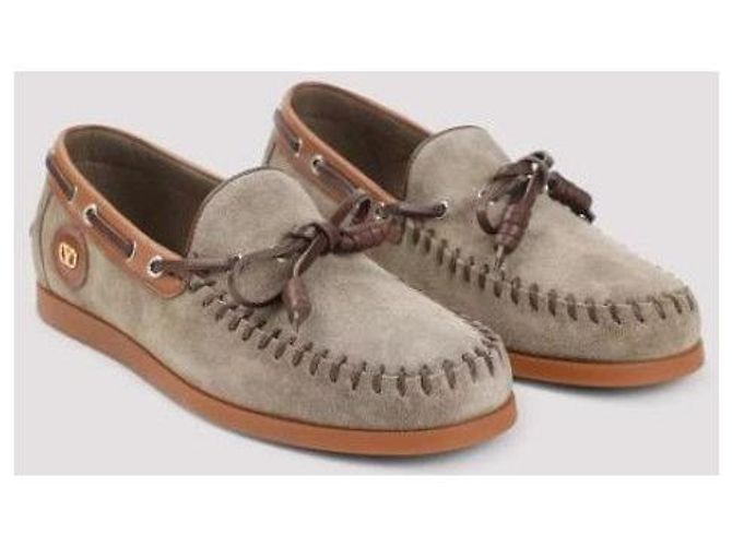 Valentino Scarpe da barca in pelle Crust BTL AMV - vista 4