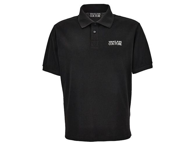 Versace Polo-Shirt in Regular Fit Schwarz - Ansicht 4