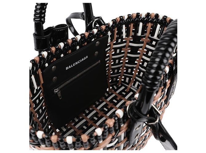 Balenciaga Borsa Tote Bistro XS a due vie Marrone - vista 8