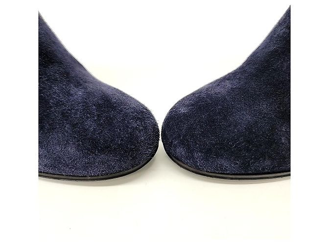 Chanel Suede Boots Blue - view 2