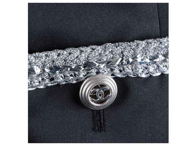 Chanel Seidenjacke Schwarz - Ansicht 4