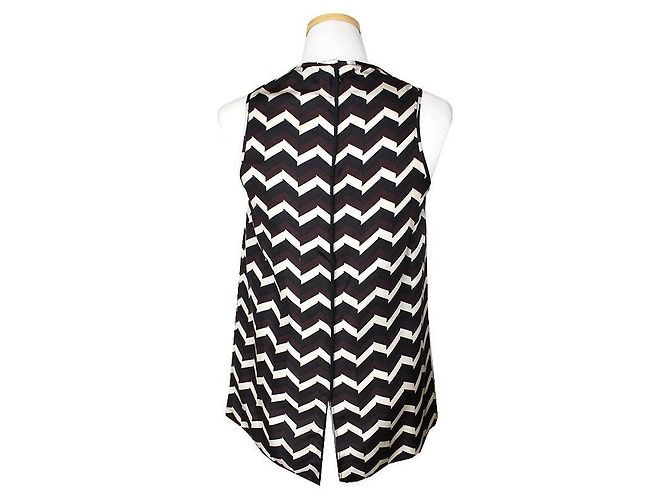Rag & Bone Top de seda sem mangas Marrom - vista 2