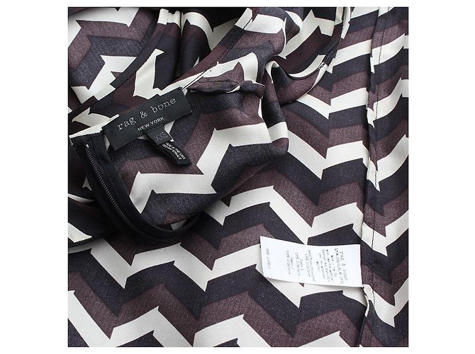 Rag & Bone Top de seda sem mangas Marrom - vista 3