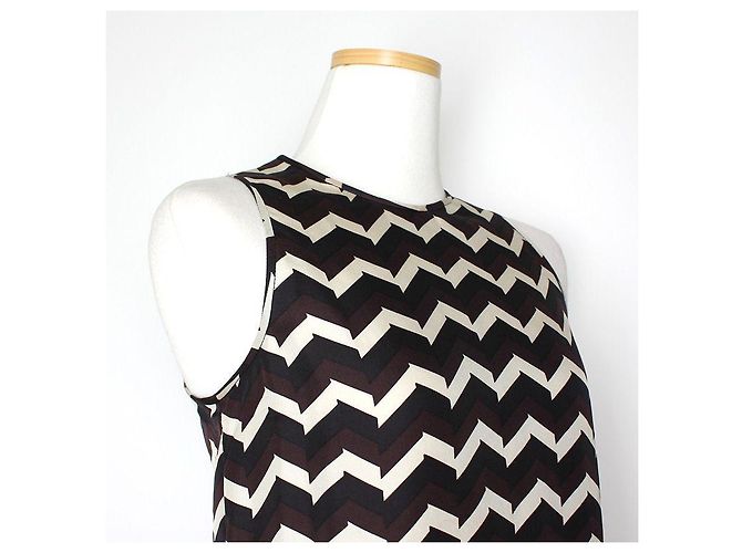 Rag & Bone Top de seda sem mangas Marrom - vista 4