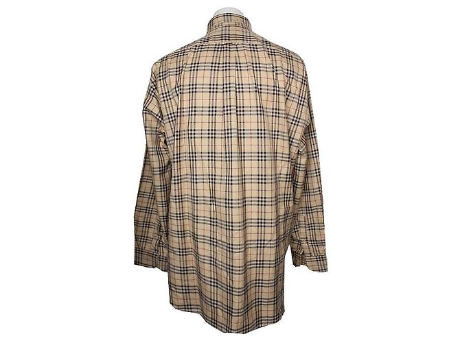 Burberry Beige Karomuster Herrenhemd Braun - Ansicht 2