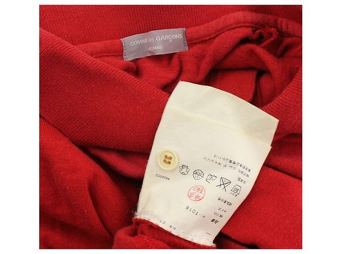 Comme Des Garcons Rotes Herren-Polo - Ansicht 5