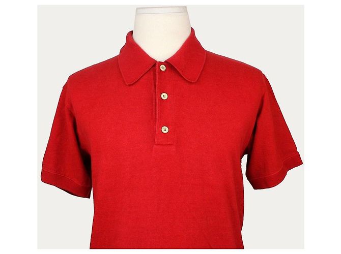 Comme Des Garcons Rotes Herren-Polo - Ansicht 6