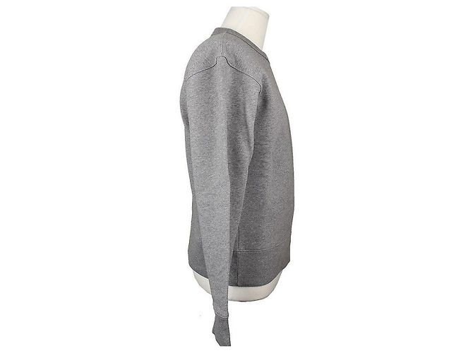 Acne Grau melierte Herren-Fleece-Sweatshirt XS Braun - Ansicht 3