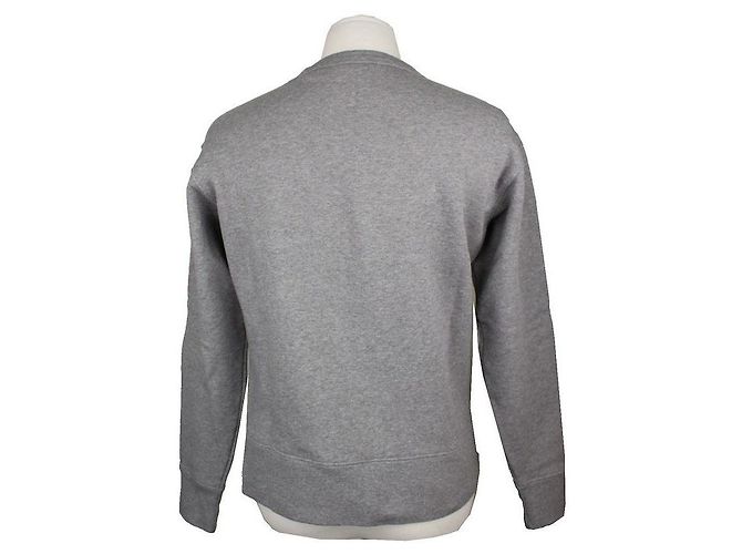 Acne Grau melierte Herren-Fleece-Sweatshirt XS Braun - Ansicht 4