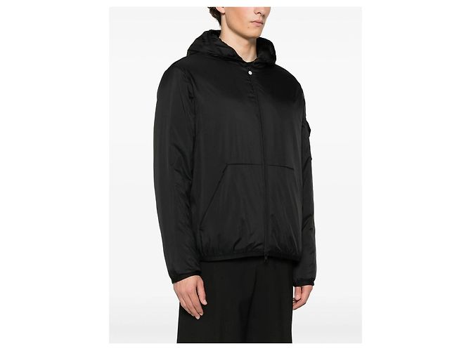Moncler Veste courte en duvet à capuche MONTEYNARD noire - vue 3