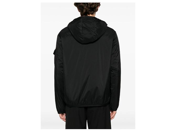 Moncler Veste courte en duvet à capuche MONTEYNARD noire - vue 4