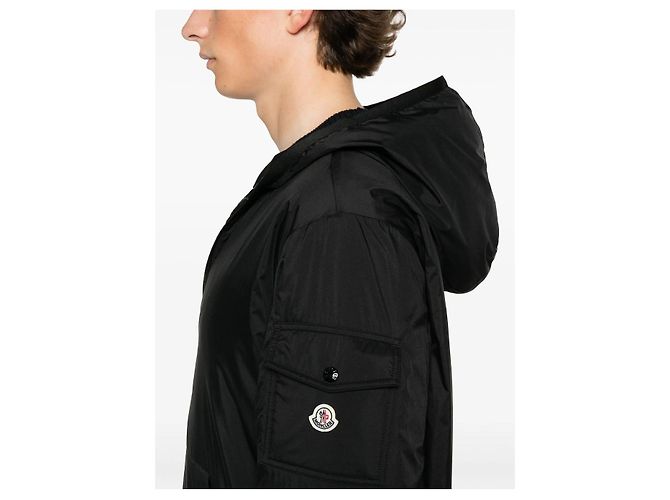 Moncler Veste courte en duvet à capuche MONTEYNARD noire - vue 5