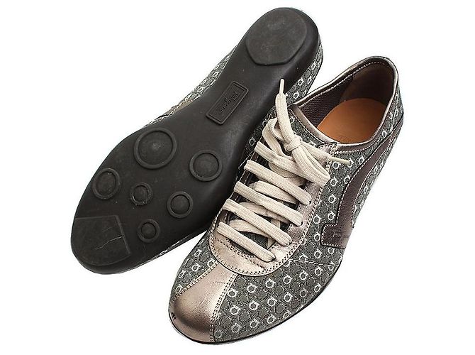 Salvatore Ferragamo Jacquard-Sneaker Braun - Ansicht 3