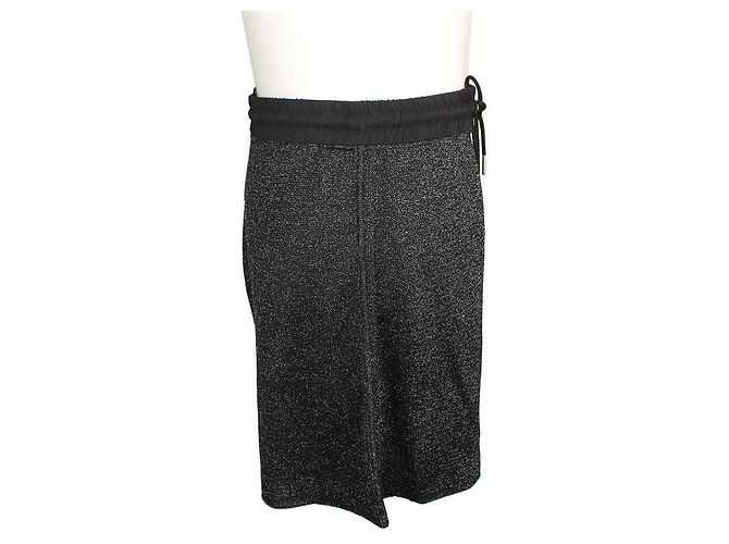Sandro Shorts Elasticizzati Neri Metallici Nero - vista 3