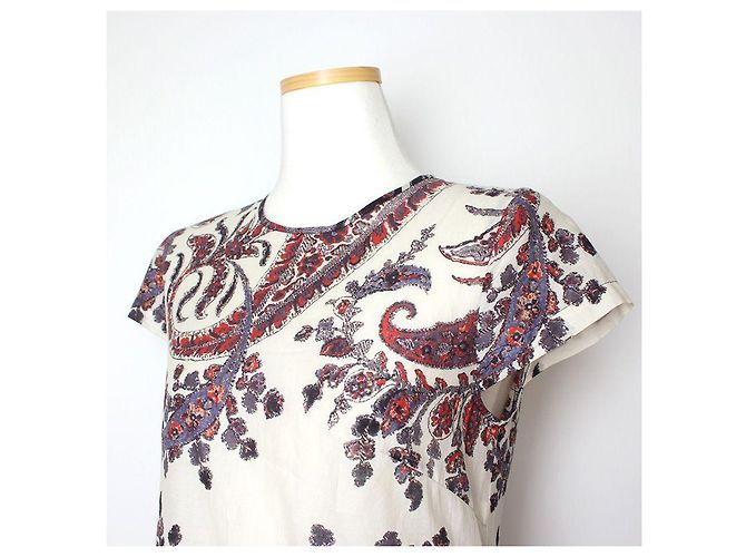 Vestido de algodón estampado Isabel Marant Étoile Multicolor - vista 4