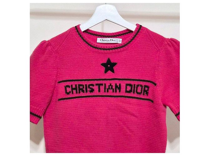 Dior Suéter de cachemira de manga corta Christian Rosa - vista 4