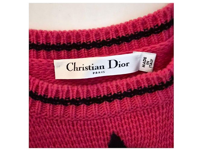 Dior Suéter de cachemira de manga corta Christian Rosa - vista 6