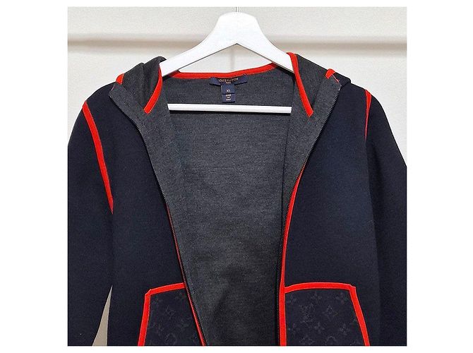 Louis Vuitton Felpa con cappuccio e zip a contrasto Flight Mode Nero - vista 4