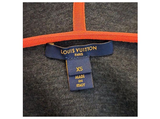 Louis Vuitton Felpa con cappuccio e zip a contrasto Flight Mode Nero - vista 6