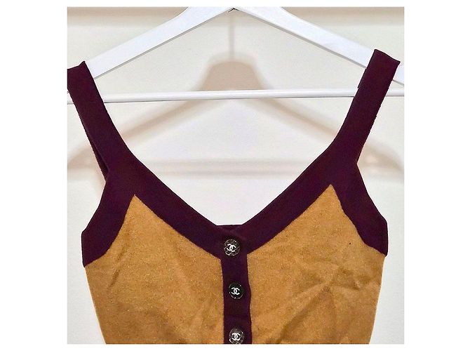 Chanel Top corto de cachemira Multicolor - vista 4