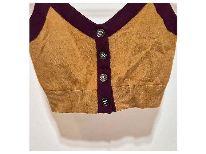 Chanel Top corto de cachemira Multicolor - vista 5