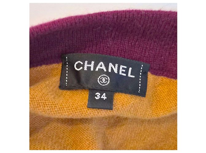 Chanel Top corto de cachemira Multicolor - vista 6