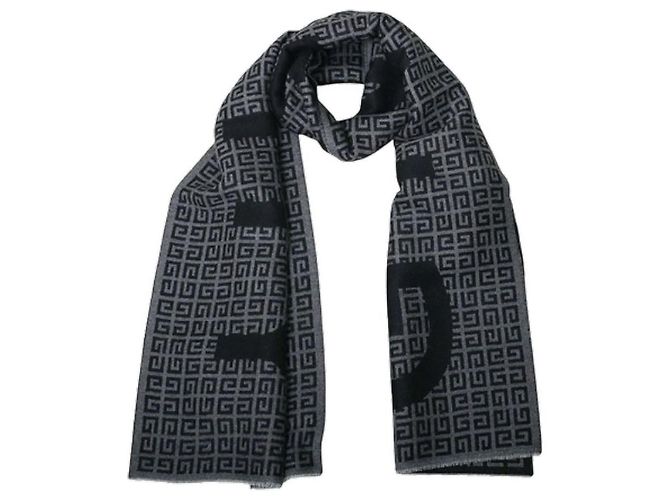 Givenchy Wool Silk Scarf Black - view 2
