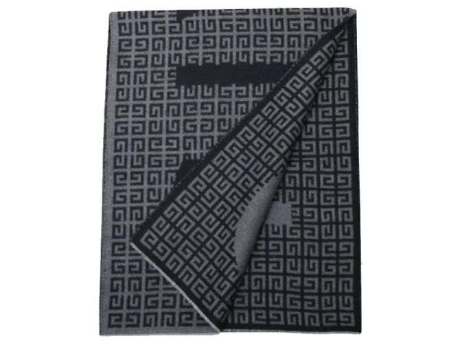 Givenchy Wool Silk Scarf Black - view 6