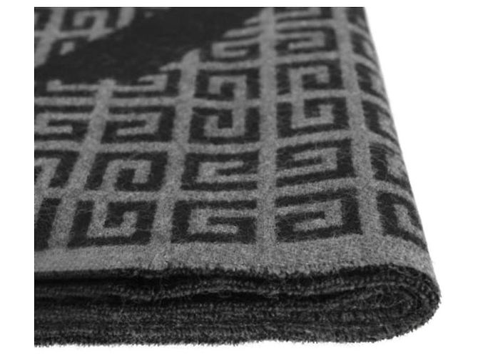 Givenchy Wool Silk Scarf Black - view 9
