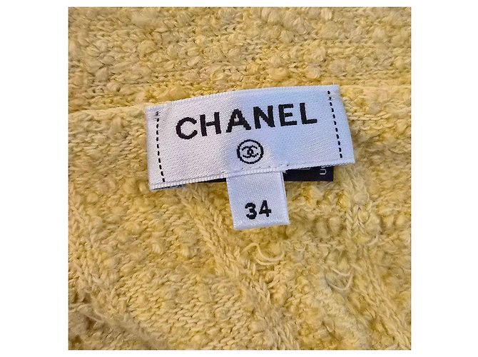 Chanel Cárdigan largo con cinturón Dorado - vista 6