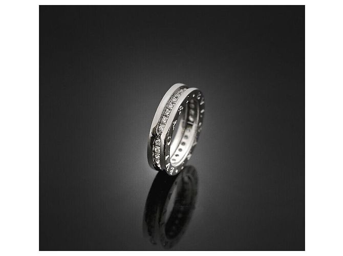 Bulgari Ring aus Weißgold Voller Diamanten Größe - Ansicht 7
