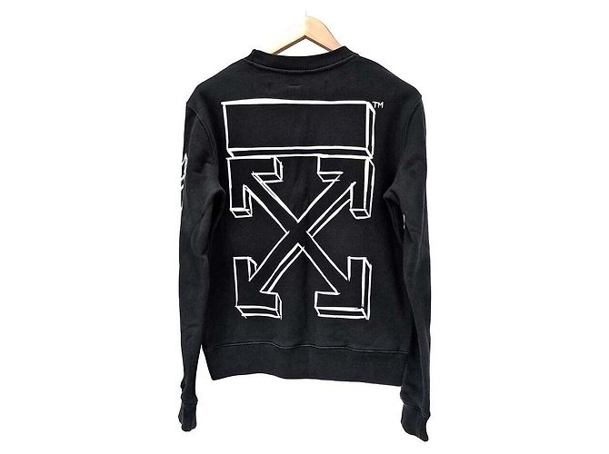 Off White Felpa Marker Arrow Nero - vista 3