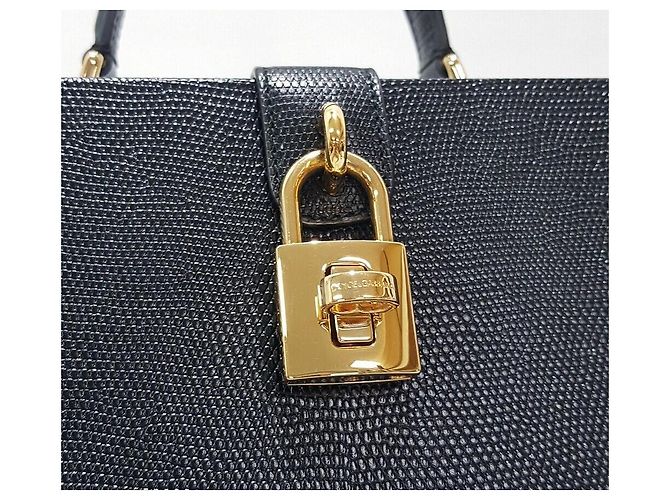 Dolce & Gabbana Bolso de caja de lagarto con tachuelas - vista 3