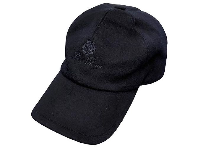 Loro Piana Cappellino da baseball in cashmere Storm System blu navy - vista 11