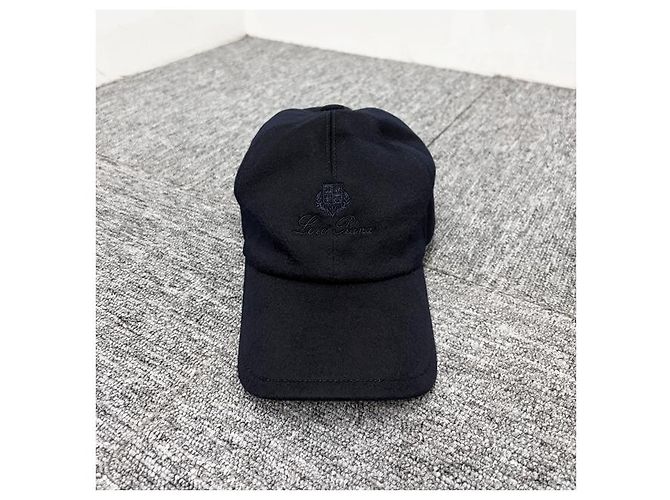 Loro Piana Cappellino da baseball in cashmere Storm System blu navy - vista 12