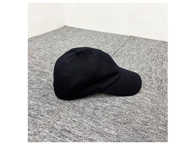 Loro Piana Cappellino da baseball in cashmere Storm System blu navy - vista 13