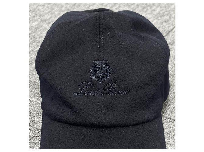 Loro Piana Cappellino da baseball in cashmere Storm System blu navy - vista 14