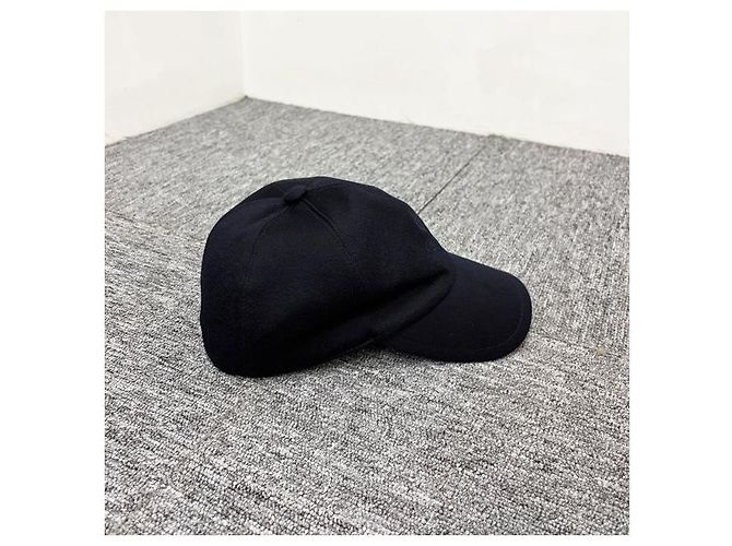 Loro Piana Cappellino da baseball in cashmere Storm System blu navy - vista 3