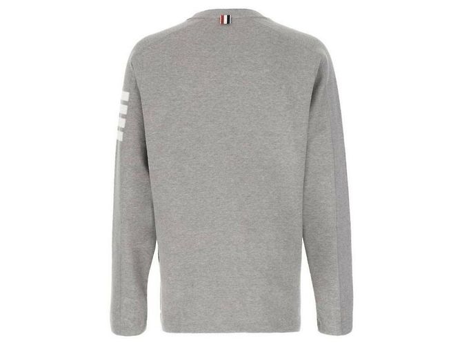 Thom Browne Camiseta de manga longa de algodão - vista 5
