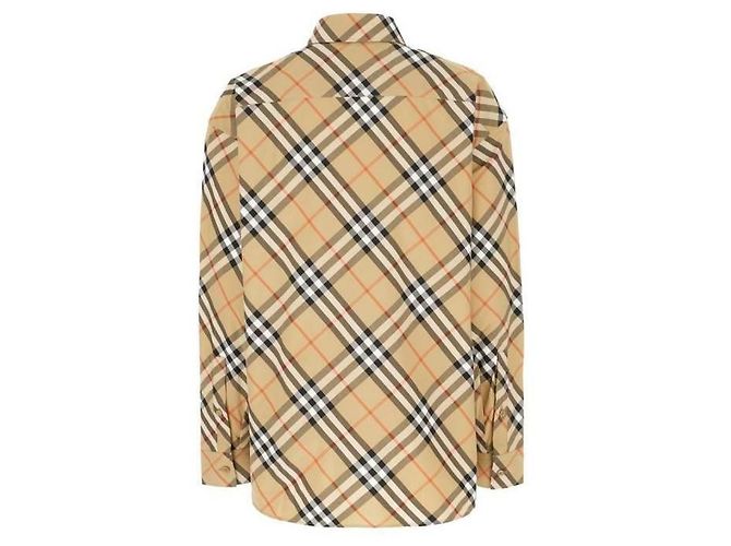 Burberry Camisa de cuadros de algodón Castaño - vista 5