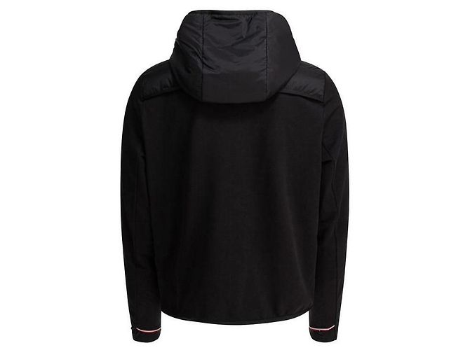 Moncler Cardigã com capuz acolchoado Preto - vista 5