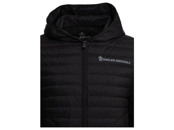 Moncler Cardigã com capuz acolchoado Preto - vista 6