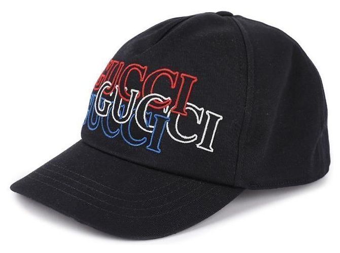 Gucci Bestickte Baseballmütze Schwarz - Ansicht 4