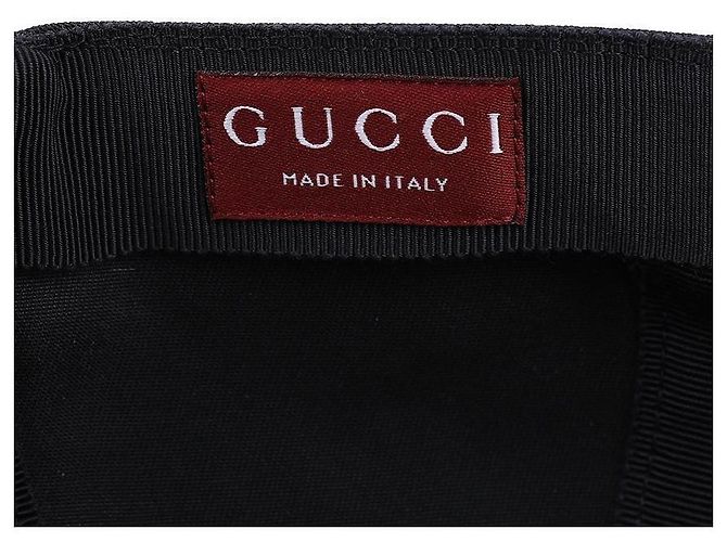 Gucci Bestickte Baseballmütze Schwarz - Ansicht 9