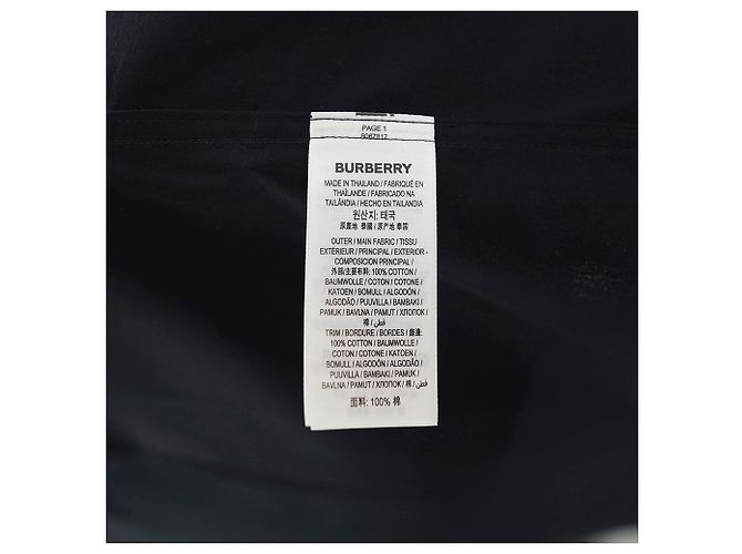Burberry Camicia a maniche lunghe in cotone nero a quadri slim fit - vista 14
